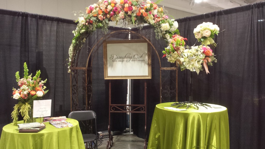 Branching Out Floral booth August Pink Bride Show